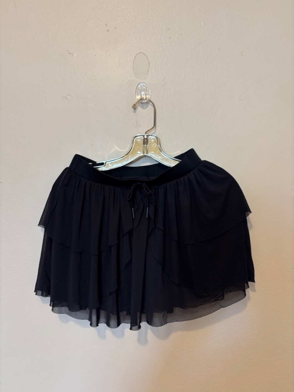 Rewind Black Layered Ruffle Mini Skirt